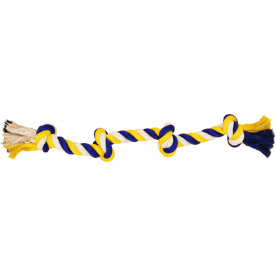 Rope Dog Toy - Blue & Yellow