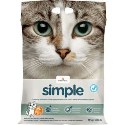 Clumping Cat Litter - Simple - 14 kg - J & J Pet Club - Intersand