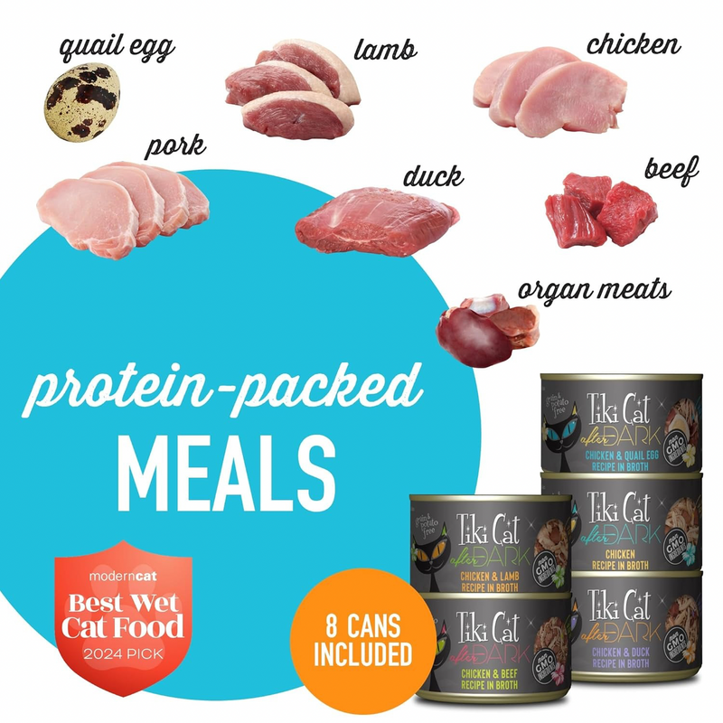 Nourriture pour chats en conserve - After Dark - Pack de variétés - 12,8 oz Can, cas de 18