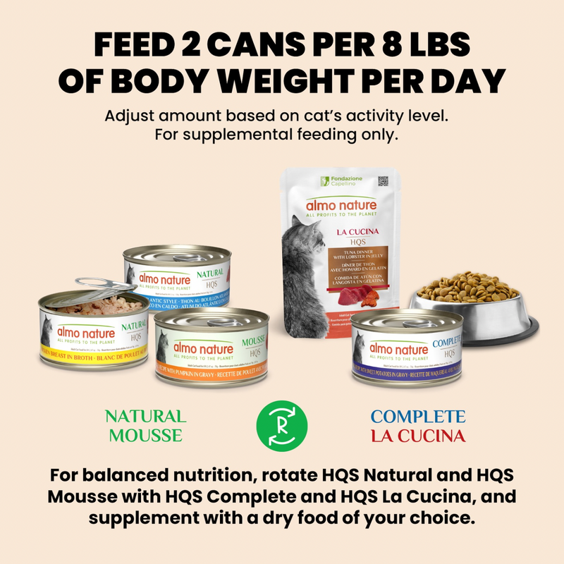 Canned Cat Treat - Natural HQS - Tuna & Shrimp in Broth - Adult