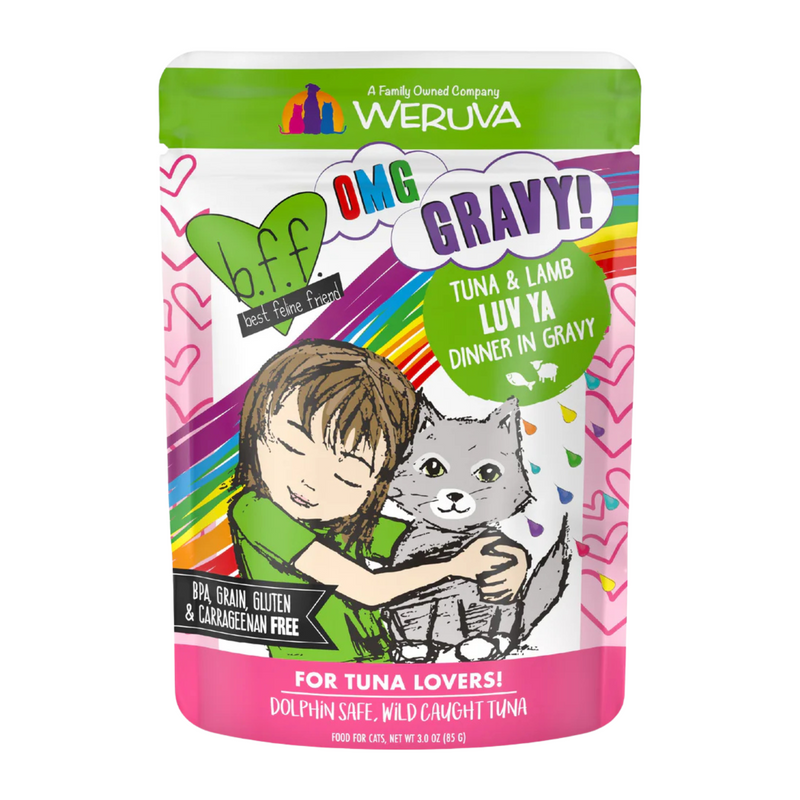 猫湿粮 - BFF OMG 酱汁系列！- Luv Ya - 金枪鱼羊肉酱汁主食配方