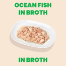 Canned Cat Treat - Natural HQS - Ocean Fish in Broth - Adult