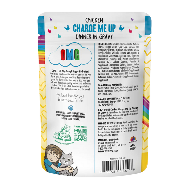 Wet Cat Food - BFF OMG Gravy! - Charge Me Up - Chicken Dinner in Gravy