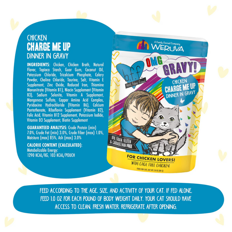 Wet Cat Food - BFF OMG Gravy! - Charge Me Up - Chicken Dinner in Gravy