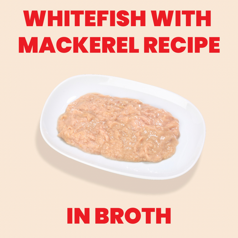 Canned Cat Treat - Natural HQS - Whitefish with Mackerel in Broth - Kitten