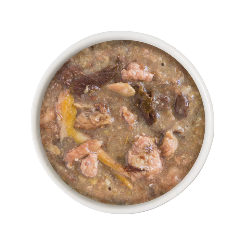 Nourriture pour chats en conserve - BFF OMG, LOT-O-LUCK!, Dîner du canard et du thon à Gravy - 2,8 oz