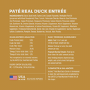 Canned Cat Food - Original Patés - Real Duck Entrée