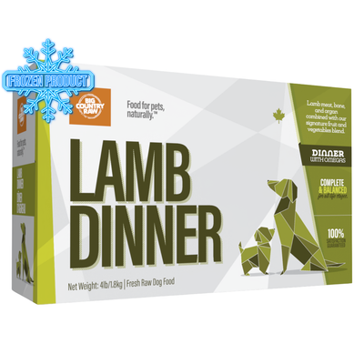 Dog Frozen Raw - DINNERS - Lamb Dinner Carton