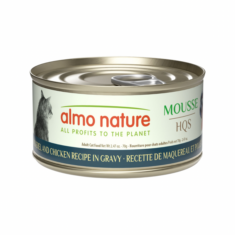 成猫罐头 - HQS Mousse - 鲭鱼鸡肉肉汁款