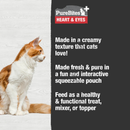 Squeezable Functional Creamy Cat Treat - Heart & Eyes