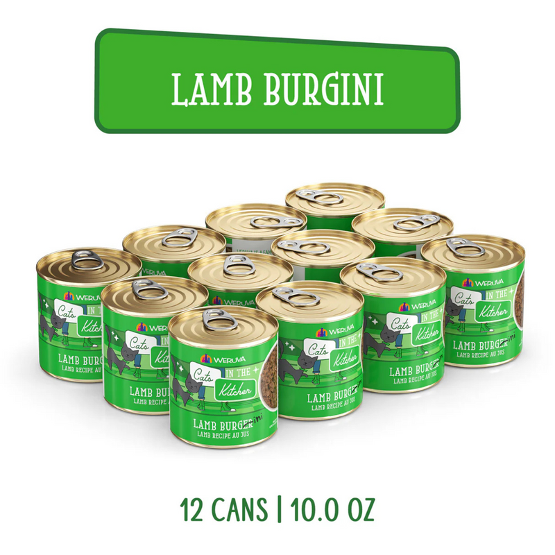 Canned Cat Food - Cats in the Kitchen, Lamb Burger-ini, Lamb Recipe Au Jus