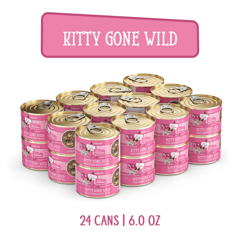 Nourriture pour chats en conserve - Chats dans la cuisine - Kitty Gone Wild - Recette sauvage sauvage au jus