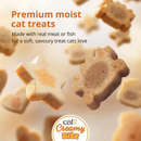 Gâterie pour chats en conserve - Filet de thon avec fromage dans du bouillon