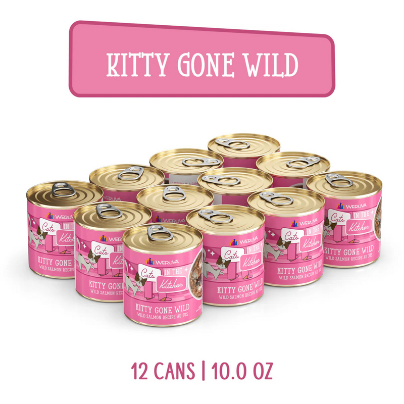 Nourriture pour chats en conserve - Chats dans la cuisine - Kitty Gone Wild - Recette sauvage sauvage au jus