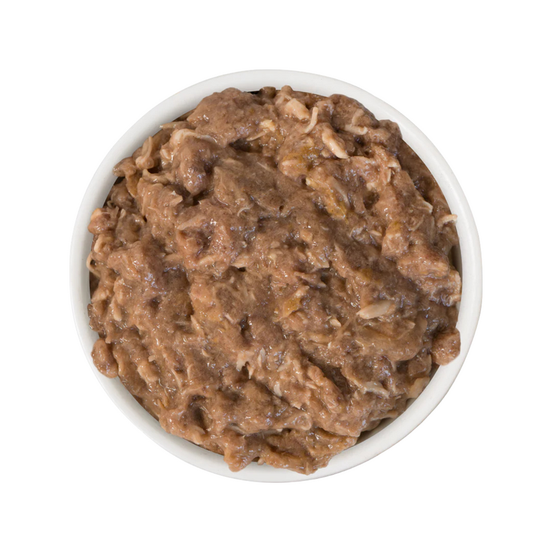 Nourriture pour chats en conserve - Cats dans la cuisine - Goldie Lox - Recette de poulet et de saumon au jus