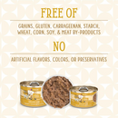 Nourriture pour chats en conserve - Cats dans la cuisine - Goldie Lox - Recette de poulet et de saumon au jus