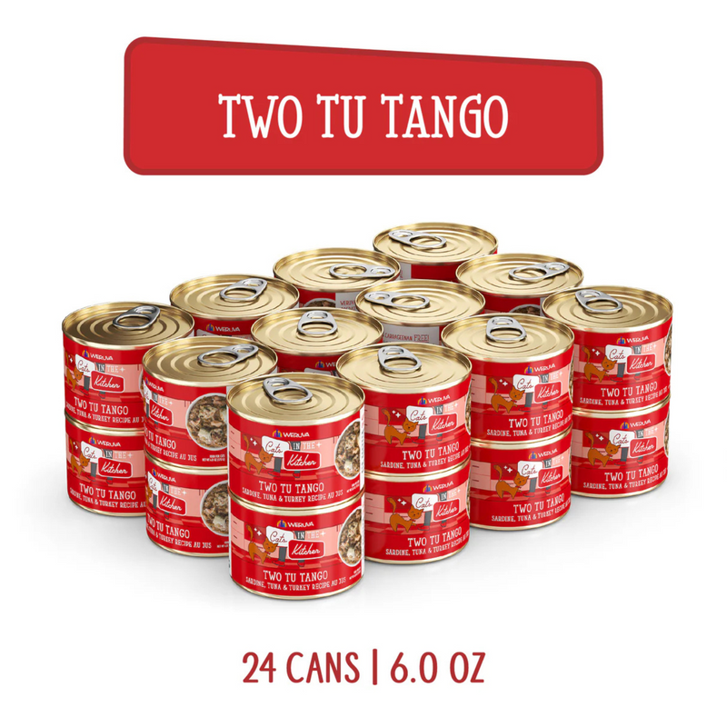 猫罐头 - 猫咪在厨房 - Two Tu Tango - 原汁沙丁鱼金枪鱼火鸡配方