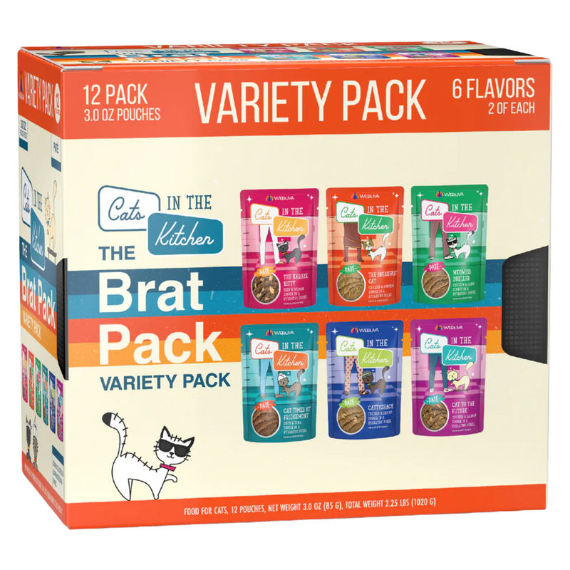 Pochette de chat - Chats dans la cuisine (Sns Paté) - Le pack de gateau - Pack de variété - 12 x 3 oz