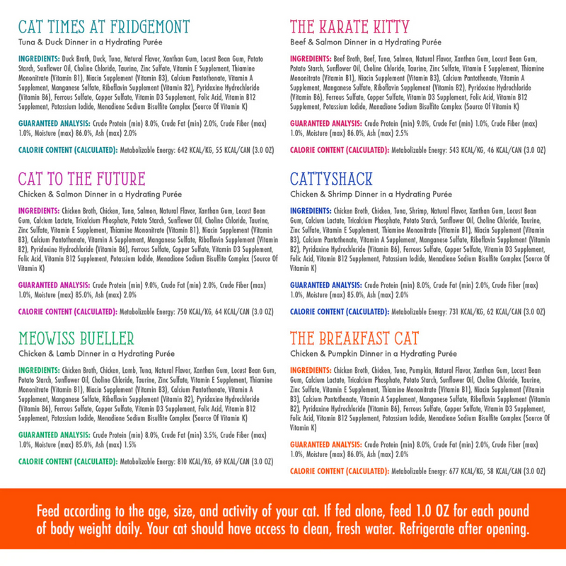 Pochette de chat - Chats dans la cuisine (Sns Paté) - Le pack de gateau - Pack de variété - 12 x 3 oz