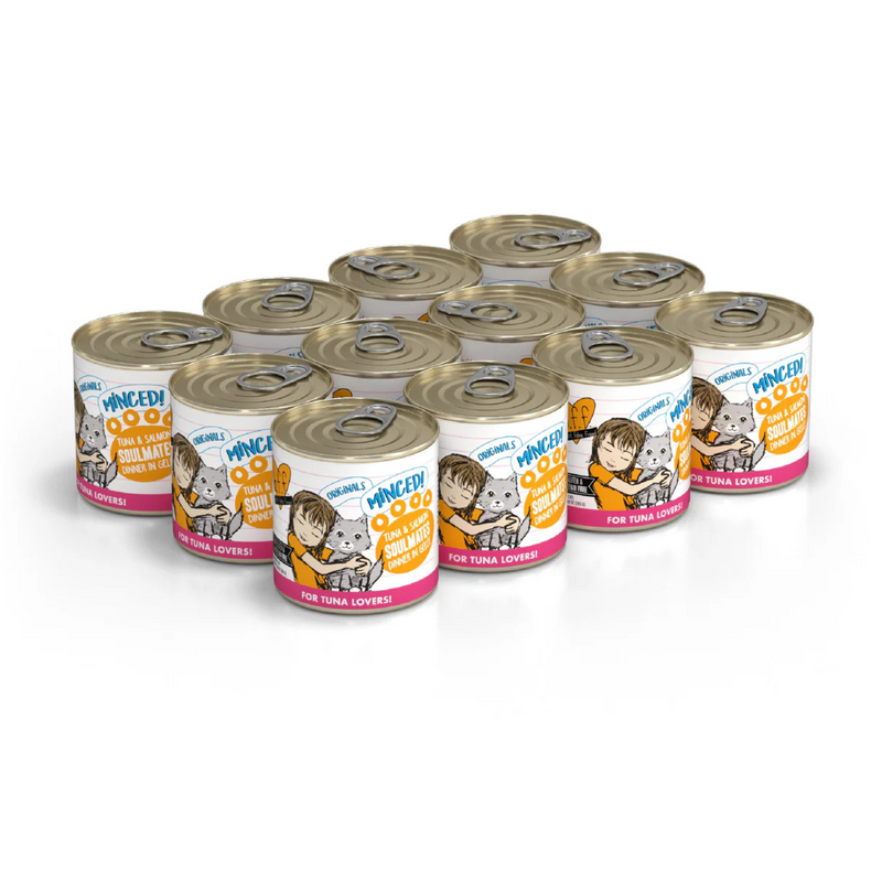 Canned Cat Food - BFF Minced - Soulmates - Tuna & Salmon Dinner in Gelée