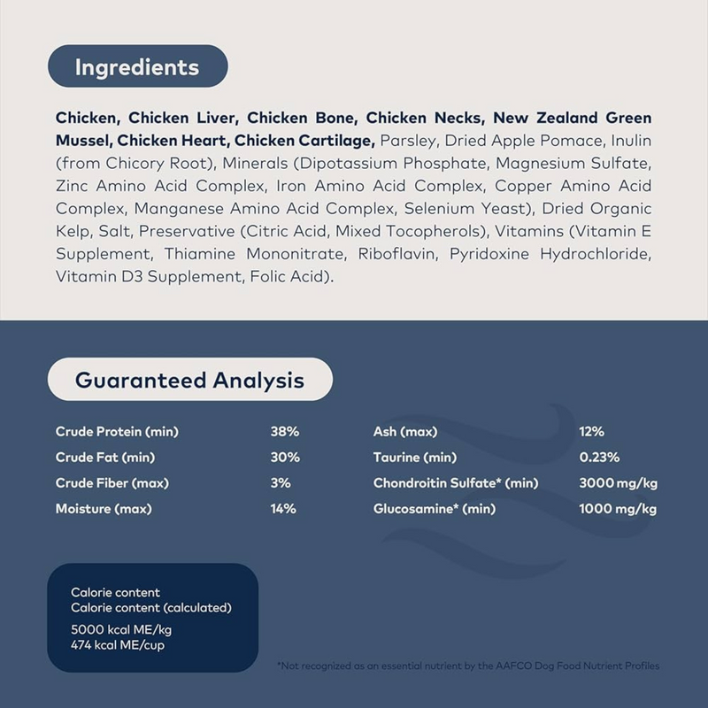 Air Dried Dog Food - Chicken Recipe