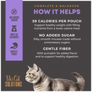 Wet Cat Food - SOLUTIONS MOUSSE - Light - Chicken, Turkey & Pumpkin Recipe in Broth - Adult