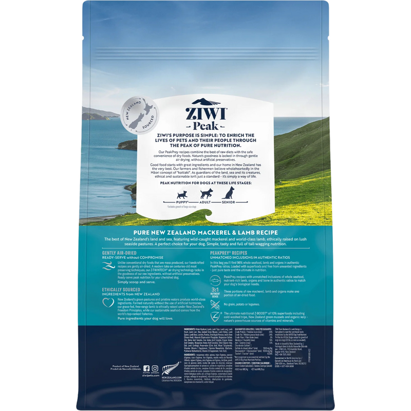 Air Dried Dog Food - Mackerel & Lamb Recipe