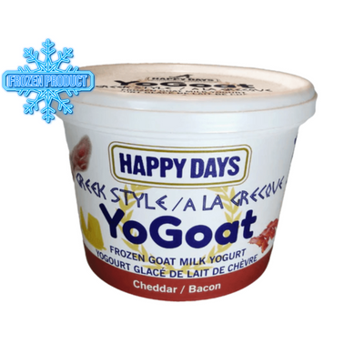 *(Please Use By 2026-06-21)* Frozen Goat Milk - YoGoat with Cheddar and Bacon - 475 mL cup