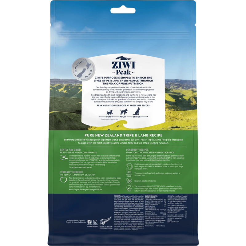 Air Dried Dog Food - Tripe & Lamb Recipe