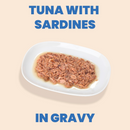Alimentation pour chats pour adultes en conserve - HQS Complete - Recette de thon avec sardines dans la sauce - 2,47 oz