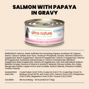 Canned Cat Food - Complete HQS - Salmon Recipe with Papaya in Gravy - Adult