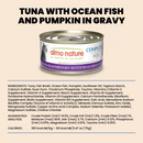 Canned Cat Food - Complete HQS - Tuna Recipe with Ocean Fish & Pumpkin in Gravy - Adult