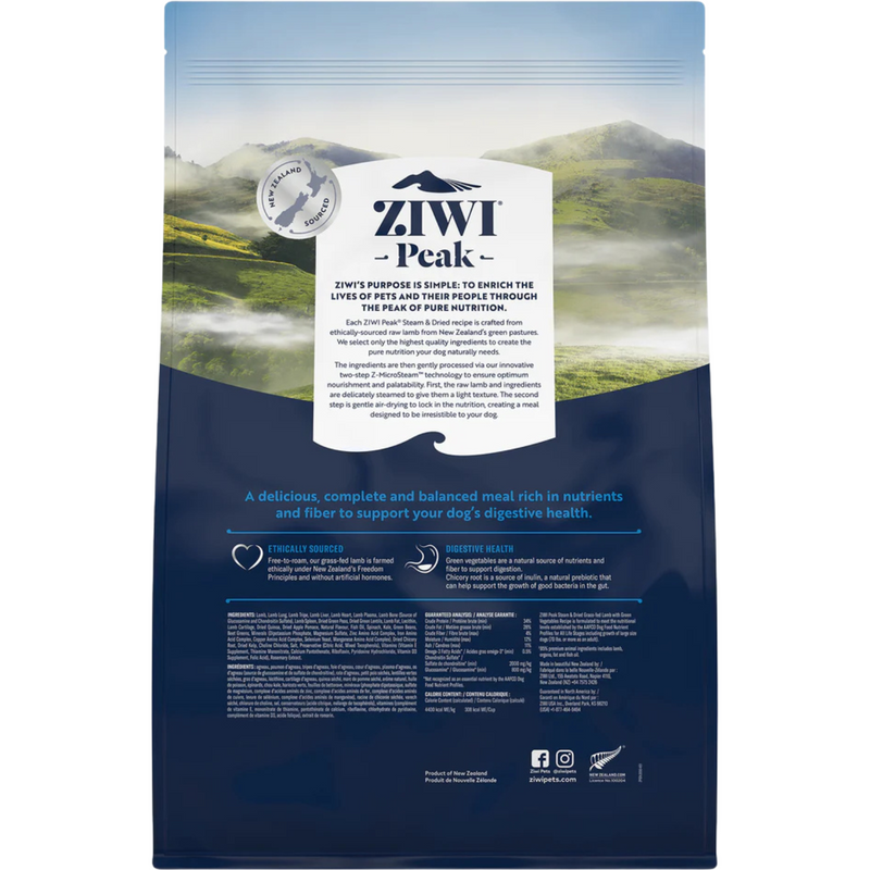 Steam & Dried Dog Food - Lamb with Green Vegetables Recipe