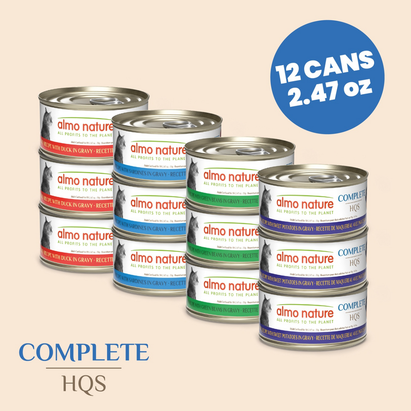 成年猫罐头 - HQS Complete - 1号缤纷装 - 70克12罐装