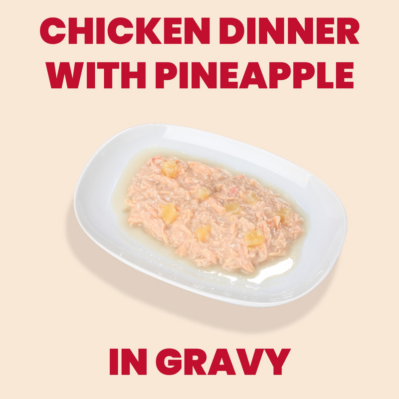 Wet Cat Food - La Cucina HQS - Chicken Dinner with Pineapple in Gravy - Adult