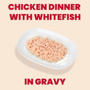 Wet Cat Food - La Cucina HQS - Chicken Dinner with Whitefish in Gravy - Adult