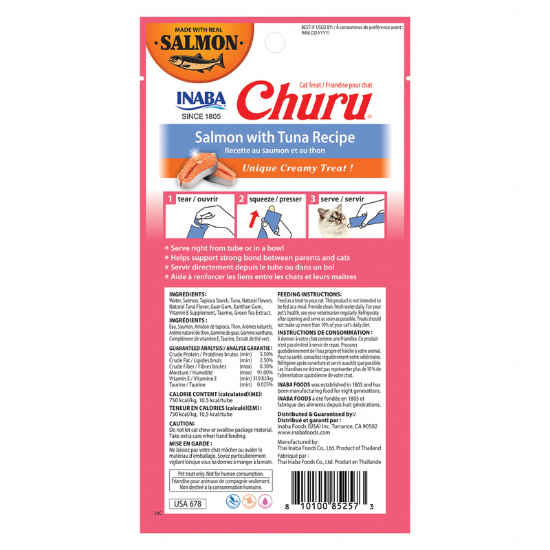 Creamy Cat Treat - CHURU - Salmon with Tuna Recipe
