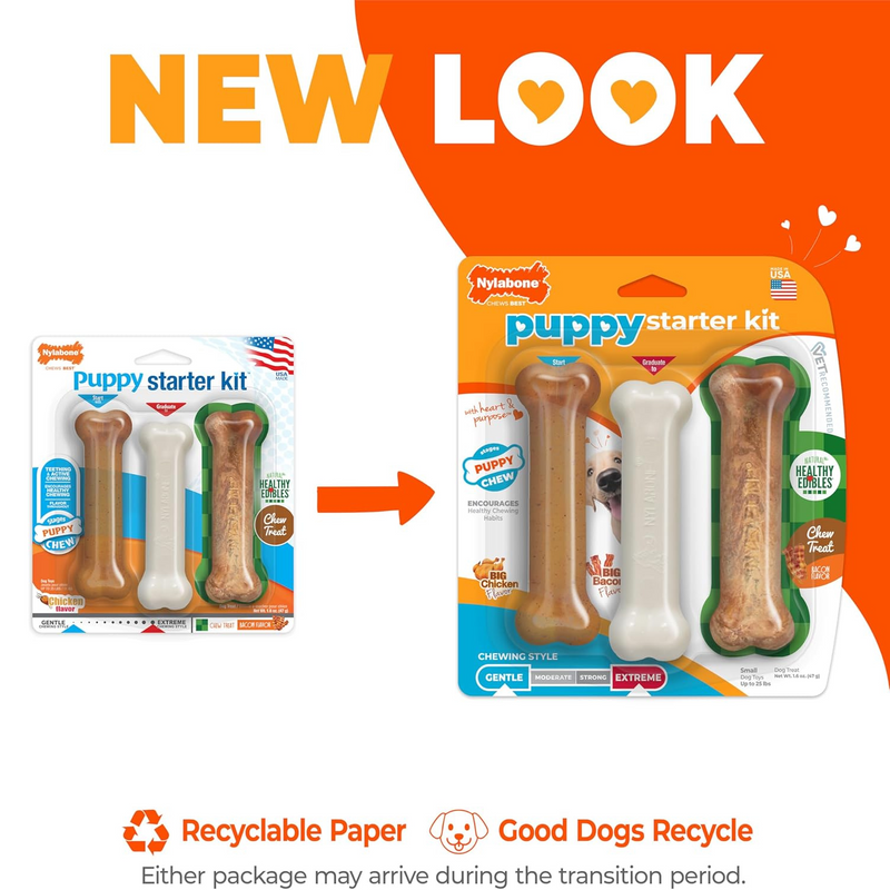 Dog Chewing Toy & Treat - PUPPY CHEW - Puppy Starter Kit