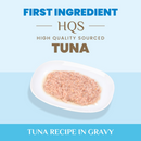 Canned Cat Food - Supportive Formulas HQS - Indoor Formula - Tuna Recipe in Gravy - Adult