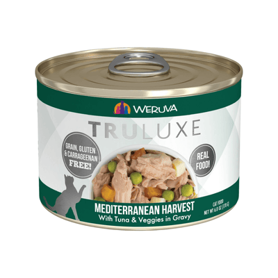 *(Best By 2025-03-31)* Canned Cat Food - TRULUXE - Mediterranean Harvest - with Tuna & Veggies in Gravy - 6 oz