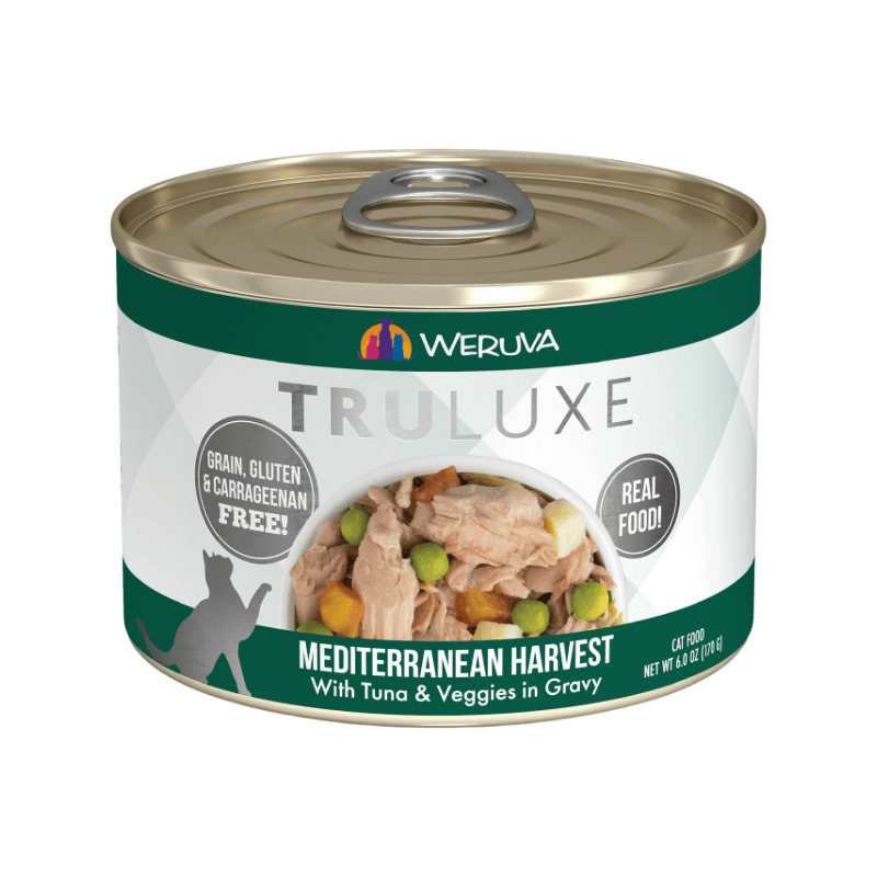 *(Best By 2025-03-31)* Canned Cat Food - TRULUXE - Mediterranean Harvest - with Tuna & Veggies in Gravy - 6 oz