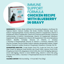 Canned Cat Food - Supportive Formulas HQS - Immune Support Formula - Chicken Recipe with Blueberry in Gravy - Adult