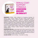 Canned Cat Food - Supportive Formulas HQS - Skin & Coat Support Formula - Chicken Fillet Recipe in Gravy - Adult