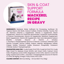 Canned Cat Food - Supportive Formulas HQS - Skin & Coat Support Formula - Mackerel Recipe in Gravy - Adult