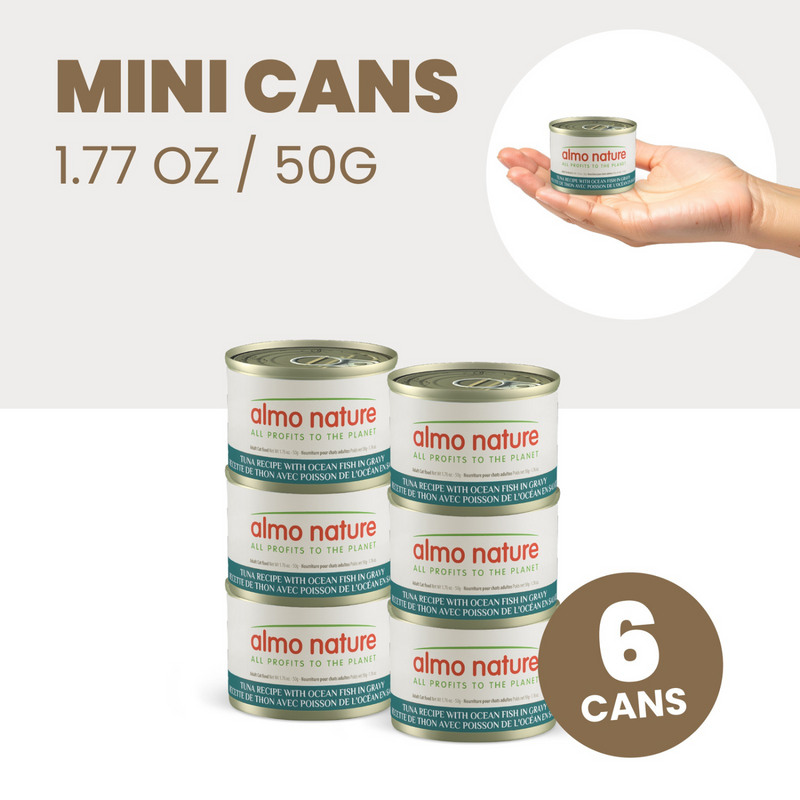 成年猫罐头 - HQS Golden Age - 肉汁金枪鱼海鱼配方 - 50克×6罐装