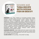 成年猫罐头 - HQS Golden Age - 肉汁金枪鱼海鱼配方 - 50克×6罐装