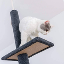 Adjustable Floor-to-Ceiling Cat Tree, 4-Tier Vertical Climbing Tower