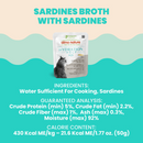 Wet Cat Food - Hydration Help HQS - Sardine Recipe in Broth - Adult