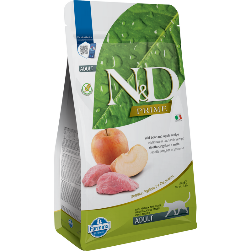 Dry Cat Food - N & D - PRIME - Boar & Apple - Adult