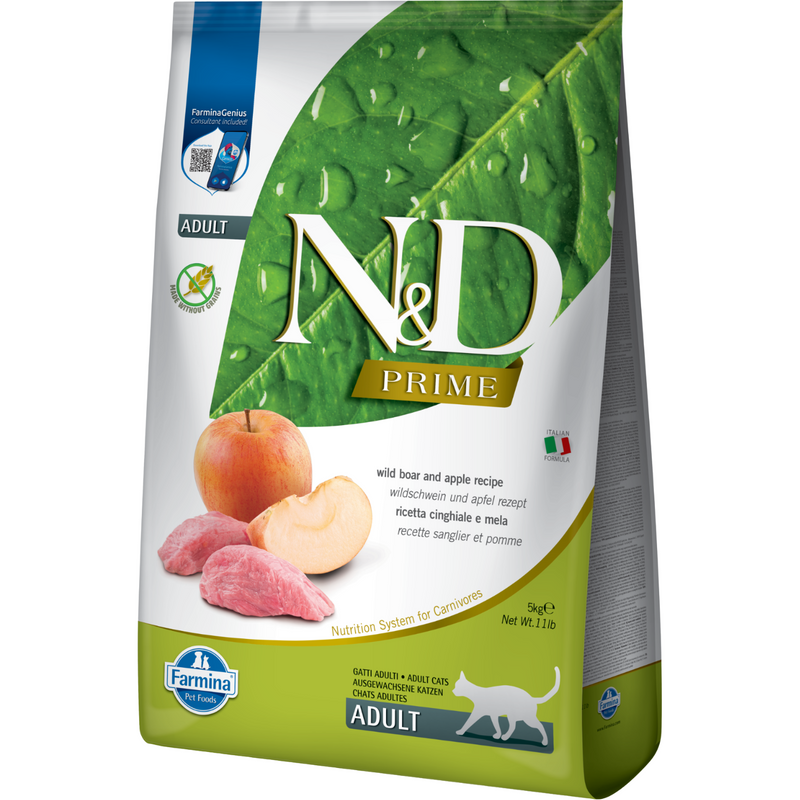 Dry Cat Food - N & D - PRIME - Boar & Apple - Adult